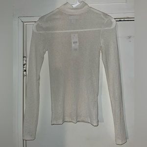 (NWT) TOPSHOP White Sheer Long Sleeve